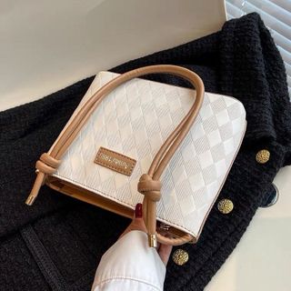 Túi xách nữ, túi đeo chéo công sở in ô vuông quai tròn form đẹp K514