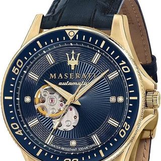 SET ĐỒNG HỒ NAM SIÊU CẤP MASERATY AUTOMATIC DÂY THÉP VÀNG MẶT XANH FULLBOX KÈM DÂY DA