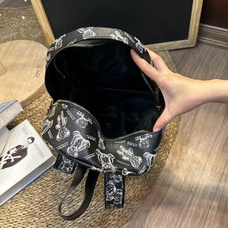 Ba lô đi học, balo đi chơi in hoạ tiết gấu size 40 đựng vừa lap 14" sách vở a4 các loại K394