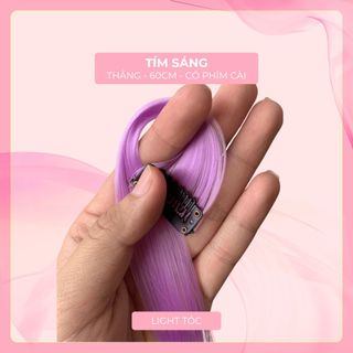 Tóc Giả Kẹp Highlight 55cm Nữ TOCXINH - Tóc Light Kẹp Thẳng Nhiều Màu Hàn Quốc Cá Tính