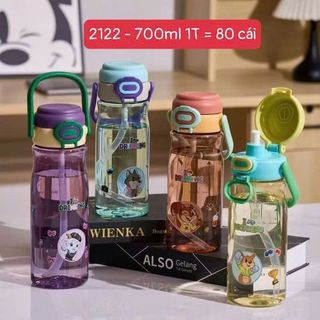 Bình Nước Nhựa Cute 2122 - 700ml 1T (THÙNG 80C)