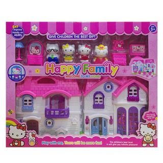 HỘP NGÔI NHÀ MÈO KITTY 
(CÓ NHẠC)