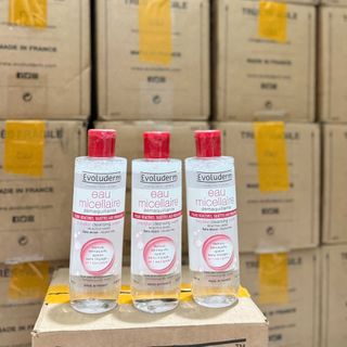 Nước tẩy trang Evoluderm Eau Micellaire Màu Hồng 250ml