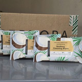 KHĂN TẨY TRANG ƯỚT SEPHORA CLEANSING WIPES ( 2 phân loại hàng , hoa hồng, mùi dừa)