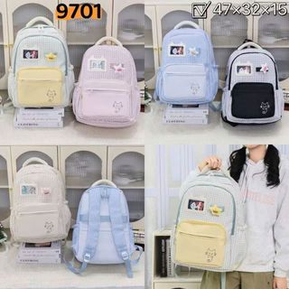 BALO ĐI HỌC SỌC CARO A9701 – NGÔI SAO NỔI BẬT, PHONG CÁCH NỮ TÍNH - PIPI STORE