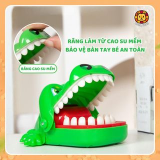 Đồ Chơi Cá Sấu Cắn Tay Zuba Toys Vui Nhộn Cho Bé - Trò Chơi Khám Răng Giúp Bé Phát Triển Phản Xạ Nhanh