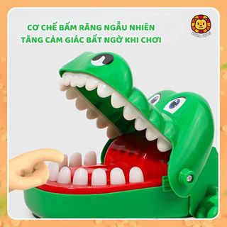 Đồ Chơi Cá Sấu Cắn Tay Zuba Toys Vui Nhộn Cho Bé - Trò Chơi Khám Răng Giúp Bé Phát Triển Phản Xạ Nhanh