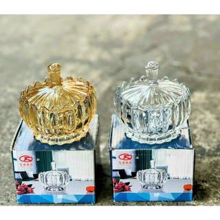 Hũ Mứt Thủy Tinh Vàng TB031 ( THÙNG 48C)