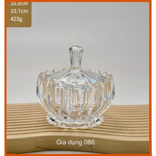 Hũ Mứt Thủy Tinh Vàng TB031 ( THÙNG 48C)