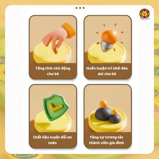 Đồ Chơi Cờ Lật Luyện Trí Nhớ Zuba Toys - Đối Kháng 2 Người Chơi Giúp Bé Rèn Luyện Tập Trung, Phát Triển Tư Duy Logic