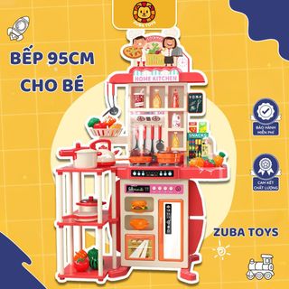Đồ Chơi Nhà Bếp Cỡ Lớn 95cm Cho Bé Zuba Toys - Mô Phỏng Nấu Ăn Chân Thật, Có Hơi Nước, Đèn Âm Thanh Sống Động