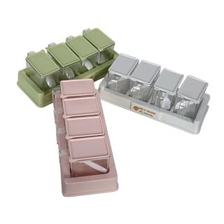 BỘ 4 HỦ ĐỰNG GIA VỊ CÓ THÌA VIỆT NHẬT