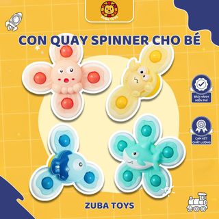 Đồ Chơi Con Quay Spinner Vui Nhộn Zuba Toys Cho Bé - Spinner Dán Tường Hình Động Vật Đáng Yêu, Giúp Bé Giải Trí An Toàn