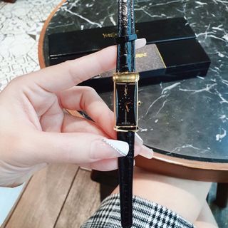 ĐỒNG HỒ NỮ SIÊU CẤP YXL DÂY DA MẶT FULL ĐEN CN FULLBOX