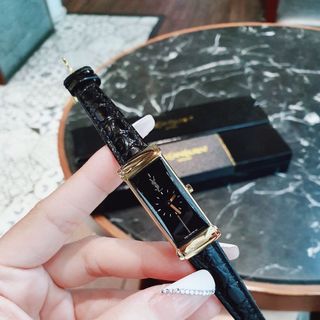 ĐỒNG HỒ NỮ SIÊU CẤP YXL DÂY DA MẶT FULL ĐEN CN FULLBOX