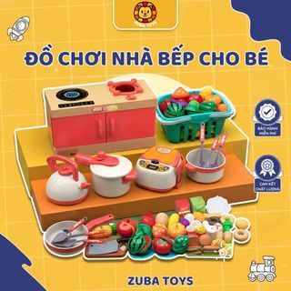 Đồ Chơi Nhà Bếp Zuba Toys Mô Phỏng Nấu Ăn Sáng Tạo, Bộ Đồ Chơi Nhà Bếp Nhiều Chi Tiết Cho Bé Gái Tập Làm Đầu Bếp