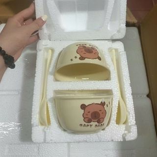 Set 2 Bát Capybara Kèm Thìa ( THÙNG 40B )