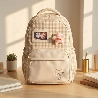 BALO ĐI HỌC SỌC CARO A9701 – NGÔI SAO NỔI BẬT, PHONG CÁCH NỮ TÍNH - PIPI STORE