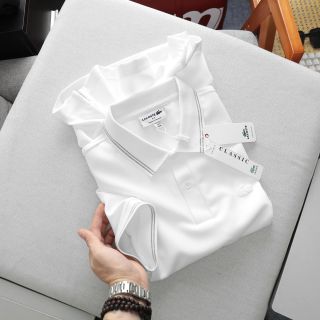 Áo thun polo nam. Chất liệu vải pique hãng xịn, sợi vải mịn mướt vừa.