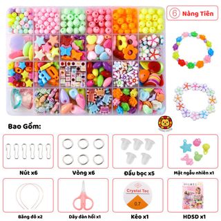 Bộ Đồ Chơi Xâu Vòng Tay Vòng Cổ Hạt Cườm Zuba Toys – Đồ Chơi Thủ Công Sáng Tạo, Rèn Luyện Khéo Tay Cho Bé Gái