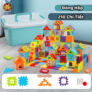 Đồ Chơi Lắp Ghép Khối Xây Dựng 3D 210 Chi Tiết Zuba Toys – Xếp Hình Sáng Tạo, DIY, Phát Triển Trí Tuệ Cho Bé