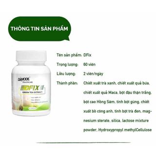 Viên uống eo thon dáng gọn DFIX DAMODE lọ 60 viên
