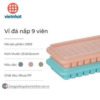 KHAY LÀM ĐÁ 9 VIÊN DẺO KHUÔN DÀI VIỆT NHẬT 6933