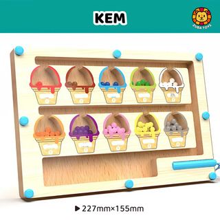 Đồ Chơi Montessori Phân Biệt Màu Sắc Zuba Toys, Bảng Gõ Đếm Từ Tính Giáo Dục Sớm Giúp Bé Phát Triển Tư Duy Toán Học