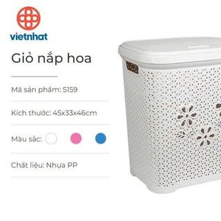 SỌT ĐỰNG ĐỒ NẮP HOA VIỆT NHẬT 5159