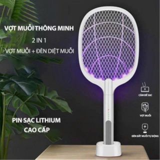 VỢT MUỖI THÔNG MINH 2 in 1 CAO CẤP HỘP TRẮNG