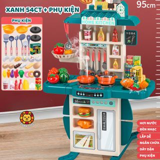 Đồ Chơi Nhà Bếp Cỡ Lớn 95cm Cho Bé Zuba Toys - Mô Phỏng Nấu Ăn Chân Thật, Có Hơi Nước, Đèn Âm Thanh Sống Động