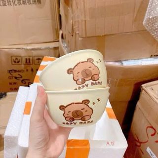 Set 2 Bát Capybara Kèm Thìa ( THÙNG 40B )