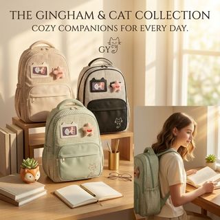 BALO ĐI HỌC SỌC CARO A9701 – NGÔI SAO NỔI BẬT, PHONG CÁCH NỮ TÍNH - PIPI STORE