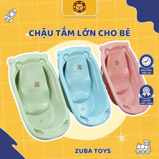 Chậu Tắm Cao Cấp ZUBA TOYS Cho Bé Sơ Sinh – Thiết Kế Dễ Thương, Có Van Thoát Nước Tiện Lợi, An Toàn