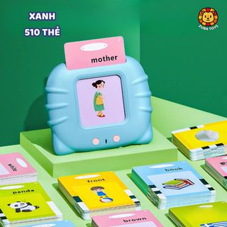 Máy Đọc Thẻ Song Ngữ 4 Chế Độ Anh Việt Zuba Toys – Đồ Chơi Giáo Dục Sớm Flashcard Giúp Bé Học Từ Vựng Hiệu Quả
