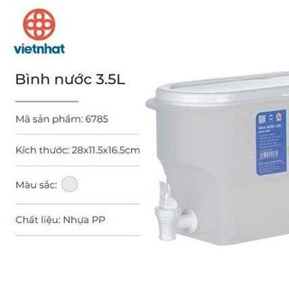 BÌNH NƯỚC 3,5L CÓ VÒI VIỆT NHẬT 6785