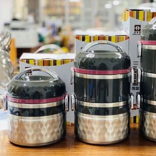 Cặp Lồng 2 Tầng Sần, Đen AILIJIN (THÙNG 24C)