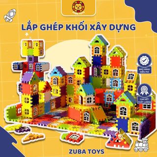 Đồ Chơi Lắp Ghép Khối Xây Dựng 3D 210 Chi Tiết Zuba Toys – Xếp Hình Sáng Tạo, DIY, Phát Triển Trí Tuệ Cho Bé