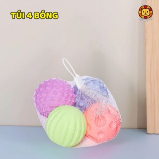 Bóng Xúc Giác Cho Bé Zuba Toys - Bộ 6 Bóng Silicon Cao Cấp Giúp Phát Triển Đa Giác Quan, Kích Thích Trí Não