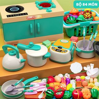 Đồ Chơi Nhà Bếp Zuba Toys Mô Phỏng Nấu Ăn Sáng Tạo, Bộ Đồ Chơi Nhà Bếp Nhiều Chi Tiết Cho Bé Gái Tập Làm Đầu Bếp