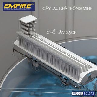 Bộ Lau Nhà Thông Minh Empire 313 Tự Vắt Tự Động Tách Nước Sạch Nước Bẩn, Xoay 360 Độ
