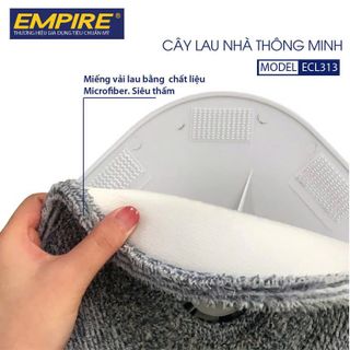 Bộ Lau Nhà Thông Minh Empire 313 Tự Vắt Tự Động Tách Nước Sạch Nước Bẩn, Xoay 360 Độ