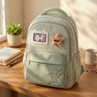 BALO ĐI HỌC SỌC CARO A9701 – NGÔI SAO NỔI BẬT, PHONG CÁCH NỮ TÍNH - PIPI STORE