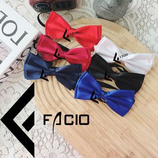 Nơ đeo cổ nam Facio phi bóng thắt sẵn X05