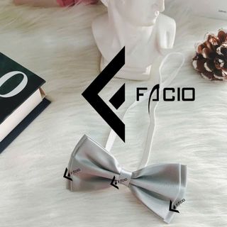 Nơ đeo cổ nam Facio phi bóng thắt sẵn X05