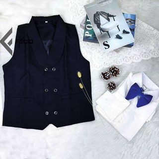 Áo Gile Nam Facio Cổ Bầu 6 Nút Z14