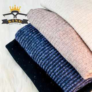 Áo len cổ lọ Facio unisex gân cao cấp T012