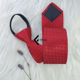Cà vạt nam họa tiết thắt sẵn Facio form nhỏ C026