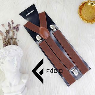 Dây đai quần chữ Y 3 kẹp Facio bản 2.5cm M01