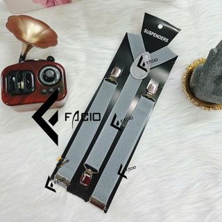 Dây đai quần chữ Y 3 kẹp Facio bản 2.5cm M01